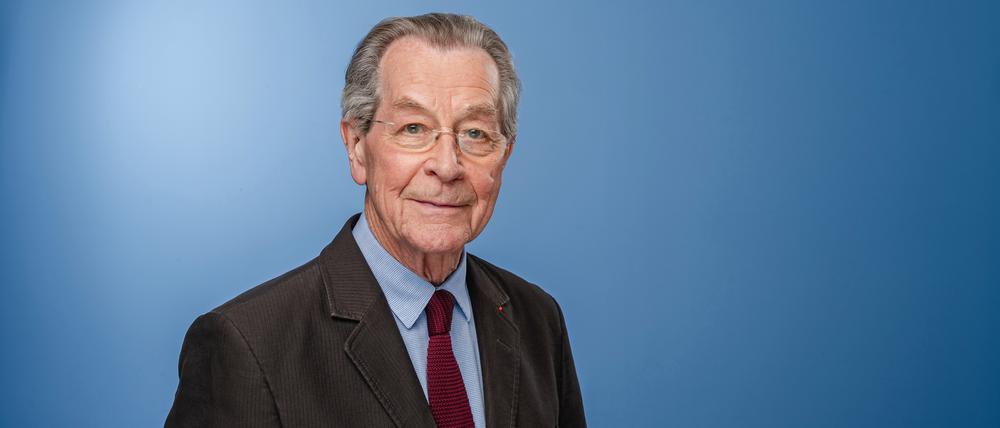 EXCLUSIVE Der Politiker Franz Muentefering, aufgenommen bei der MDR-Talkshow Riverboat am 19.04.2024 in Leipzig, Foto: Kirsten Nijhof.