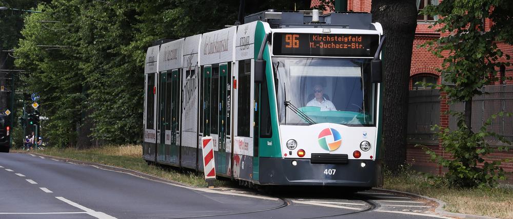 Die Tramlinie 96 soll den Verkehr von und nach Krampnitz bewältigen.