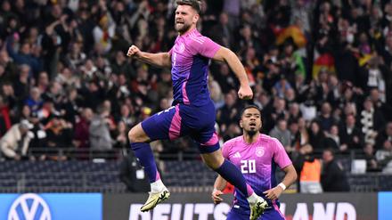 Niclas Füllkrug jubelt nach seinem Siegtreffer gegen Holland im EM-Test im März.