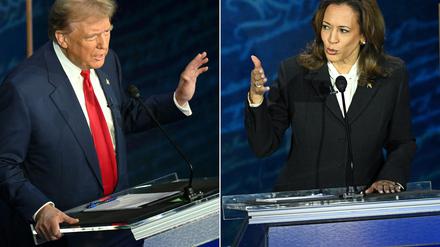 Donald Trump und Kamala Harris sind gleichauf in den Umfragen.