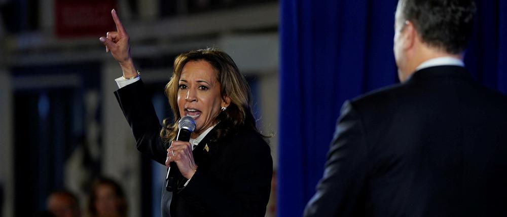 Kamala Harris bei der TV-Debatte,