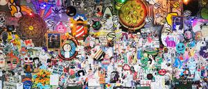 Die Wand am Kino Intimes in Friedrichshain. 