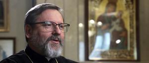 Will den Frieden. Seine Seligkeit Patriarch Swjatoslaw Schewtschuk aus Kiew. 