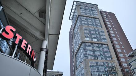 Mitten im Wahlkreis steht Potsdams höchstes Wohnhaus, das Stern Plaza am Stern-Center misst 90 Meter.