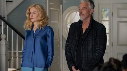 The Perfect Couple. (L to R) Nicole Kidman as Greer Winbury, Thomas Flanagan as Broderick in episode 106 of The Perfect Couple. Cr. Liam Daniel/Netflix © 2024