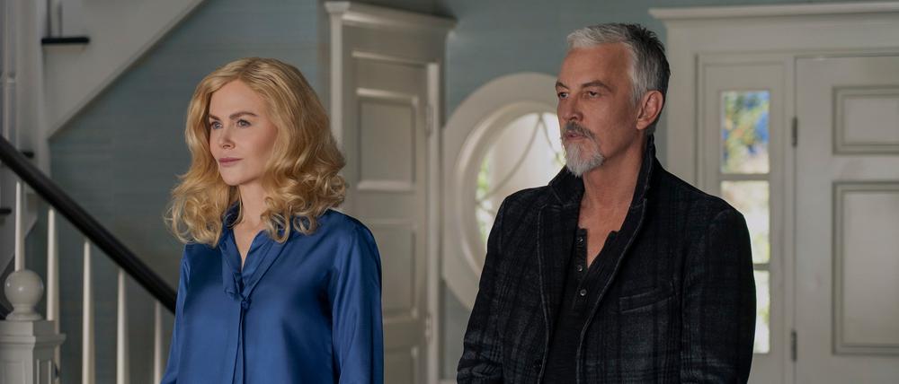 The Perfect Couple. (L to R) Nicole Kidman as Greer Winbury, Thomas Flanagan as Broderick in episode 106 of The Perfect Couple. Cr. Liam Daniel/Netflix © 2024