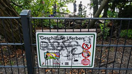 Baden ist am Plötzensee in Mitte an den meisten Stellen verboten. 