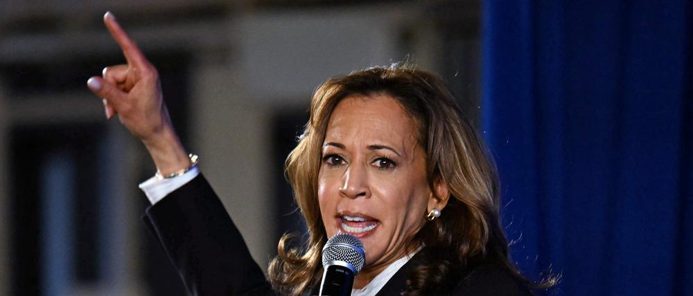 Die US-Vizepräsidentin und demokratische Präsidentschaftskandidatin Kamala Harris
