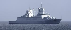 Die Fregatte „Baden-Württemberg“, hier in Eckernförde, hat am Freitag die Taiwanstraße passiert – als erstes deutsches Marineschiff seit 22 Jahren.