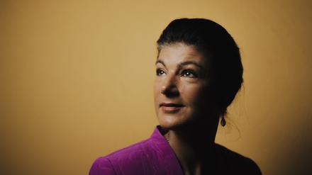 Sahra Wagenknecht ist Vorsitzende des Bündnisses Sahra Wagenknecht. Hier auf Redaktionsbesuch beim Tagesspiegel am 12. September 2024.
