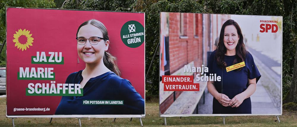 Die Konkurrentinnen im Wahlkreis: Marie Schäffer (links) und Manja Schüle. 