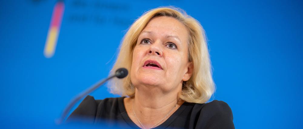Die deutsche Innenministerin: Nancy Faeser (SPD).