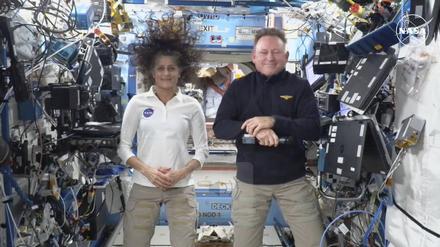 Nicht „lost“, aber „long“ in Space: Sun Williams und Butch Wilmore auf der ISS, Foto vom 13.09.2024.