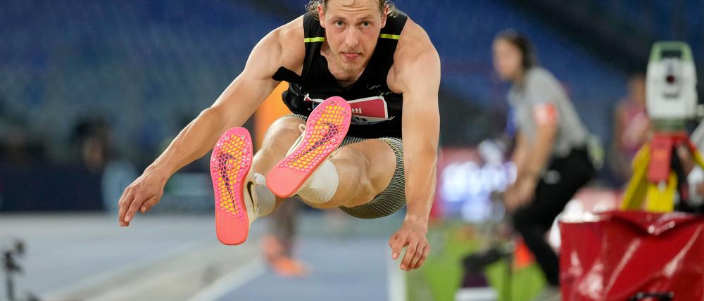 Max Heß wurde beim Leichtathletik-Meeting in Brüssel Zweiter.