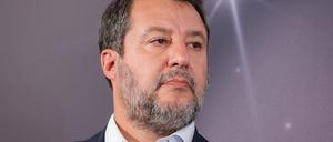 Salvini bei der Einweihung des Nachtzugs Rom - Wien - München am 10. September im römischen Bahnhof Tiburtina.