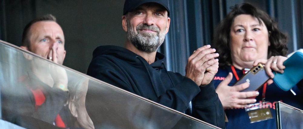 Jürgen Klopp sah sich das Spiel seines früheren Clubs Mainz 05 gegen Werder Bremen auf der Tribüne an.