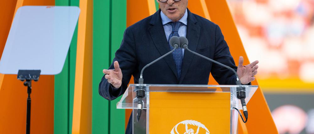 Sebastian Coe ist einer von sieben Bewerbern um das IOC-Präsidentenamt.
