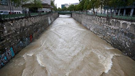 Hochwasser in Wien.