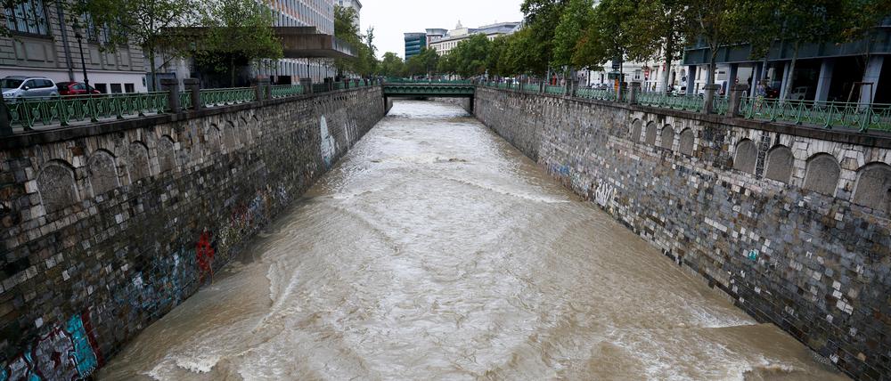 Hochwasser in Wien.