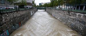Hochwasser in Wien.