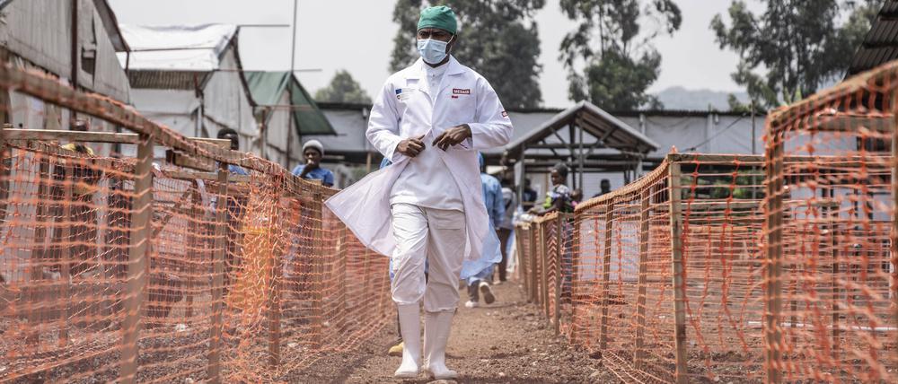 Ein Mpox-Behandlungszentrum in Munigi, Demokratische Republik Kongo
