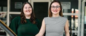 Juso-Landeschefinnen: Svenja Dietrich und Kari Lenke.
