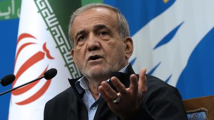 Der iranische Präsident Massud Peseschkian.