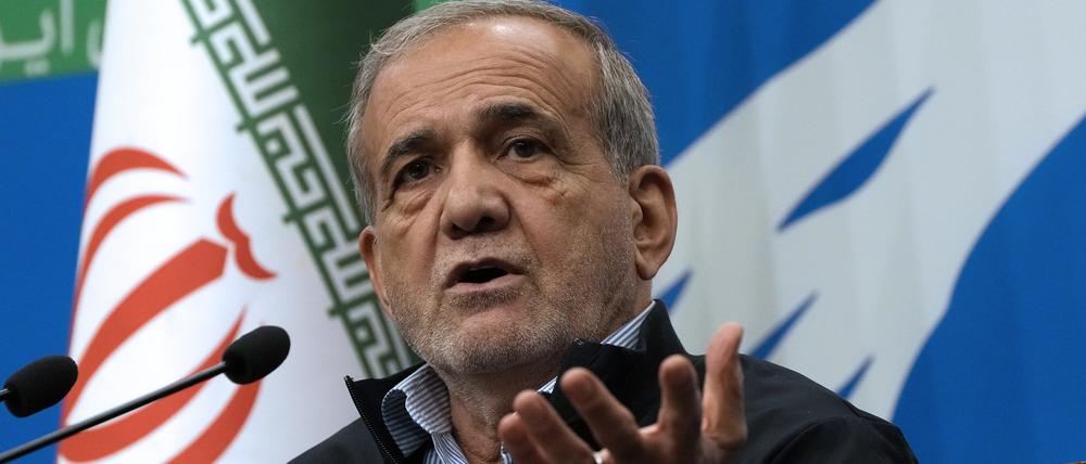 Der iranische Präsident Massud Peseschkian.