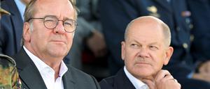 Boris Pistorius und Olaf Scholz.