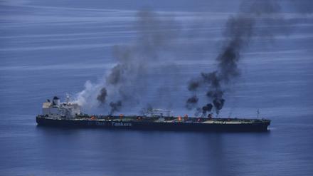 Ende August wurde der Öltanker „Sounion“ im Roten Meer von den Huthis in Brand geschossen.