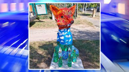 Gesuchte Skulptur aus der Fuchsparade in Berlin-Reinickendorf