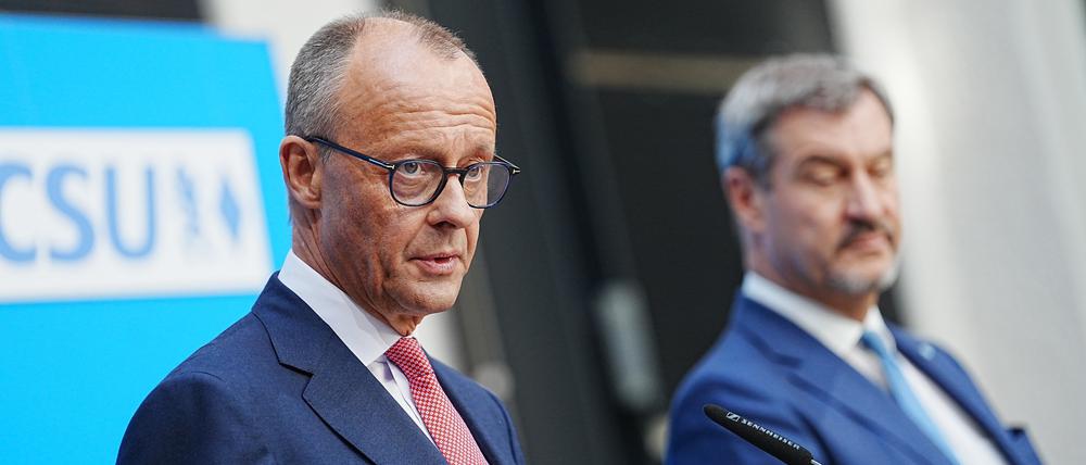 CDU-Chef Friedrich Merz bei seiner Kanzlerkandidatenkür