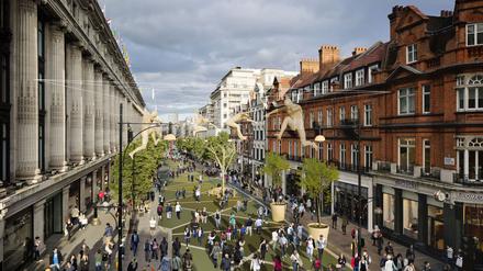 So könnte die Oxford Street in wenigen Jahren aussehen.