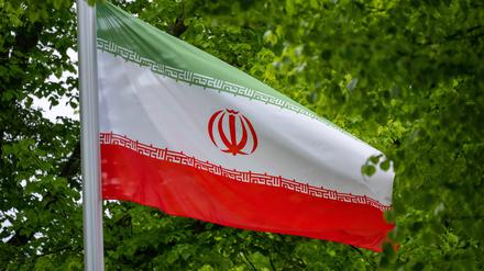 Die Flagge der Islamischen Republik Iran.