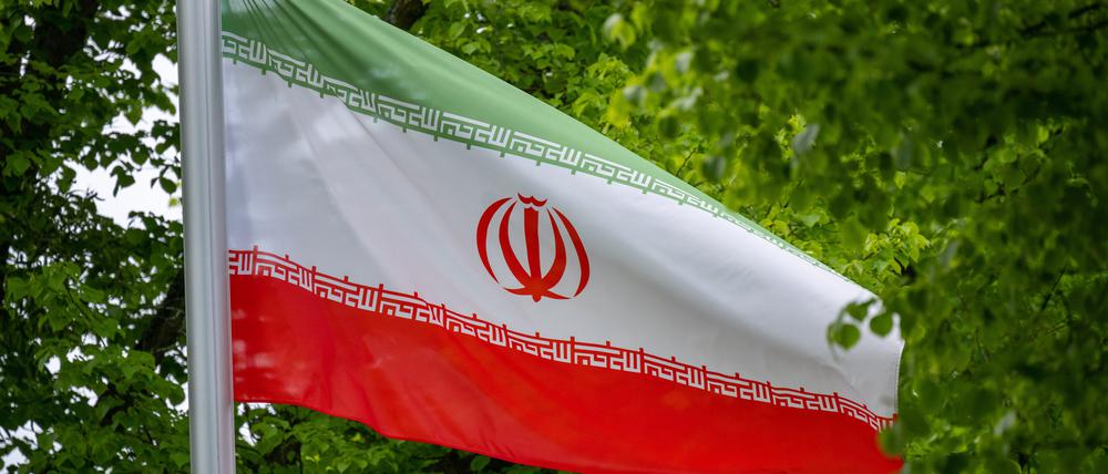 Die Flagge der Islamischen Republik Iran.