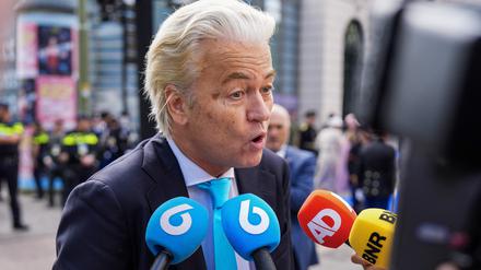 Der niederländische Parlamentsabgeordnete und Vorsitzende der rechtsextremen Partei für die Freiheit (PVV) Geert Wilders.