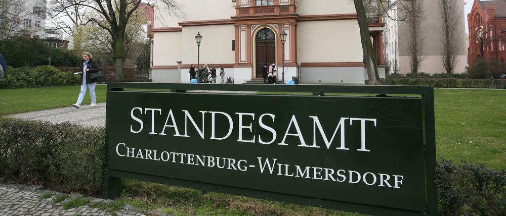 Das Standesamt Charlottenburg-Wilmersdorf.