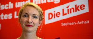 Ines Schwerdtner will sich um das Bundestagsdirektmandat in Lichtenberg bewerben, das seit Jahrzehnten immer wieder Gesine Lötzsch gewann (Archivbild).