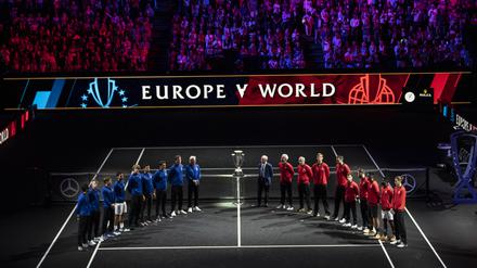 Europa gegen den Rest der Welt. In der Uber Arena trifft sich ab Freitag die Tenniselite.