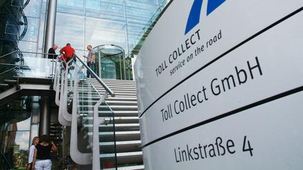 Die Firmenzentrale von Toll Collect am Potsdamer Platz in Berlin.