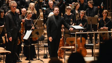 Die Akademie für Alte Musik unter Łukasz Borowicz beim Bruckner-Konzert am 18.9.24 in der Philharmonie.