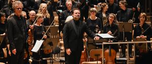 Die Akademie für Alte Musik unter Łukasz Borowicz beim Bruckner-Konzert am 18.9.24 in der Philharmonie.