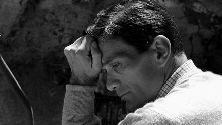 Pier Paolo Pasolini in seinem Haus in Monteverde, Rom, 1962 