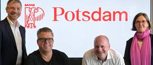 Präsentation des neuen Stadtlogos für Potsdam mit Oberbürgermeister Mike Schubert (SPD).