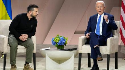 Selenskyj will Biden in Washington einen „Plan für den Sieg“ gegen Russland vorstellen. (Archivbild)