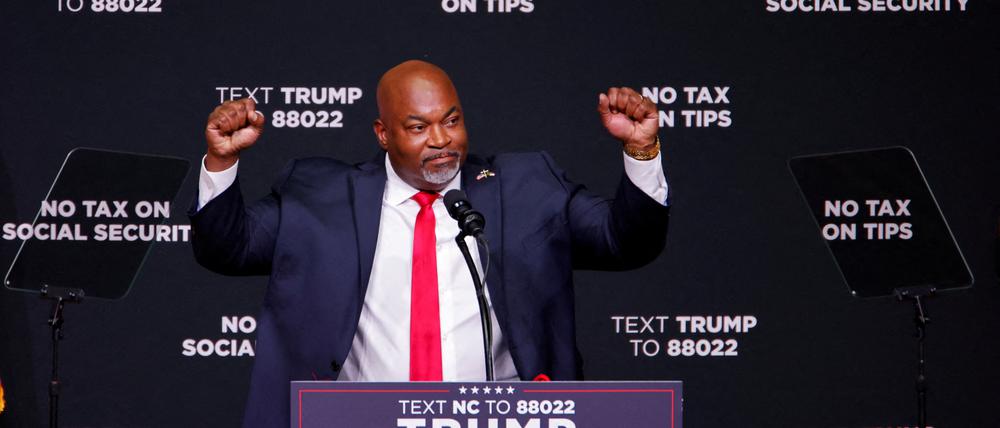 Mark Robinson ist republikanischer Kandidat für das Gouverneursamt im US-Bundesstaat North Carolina.