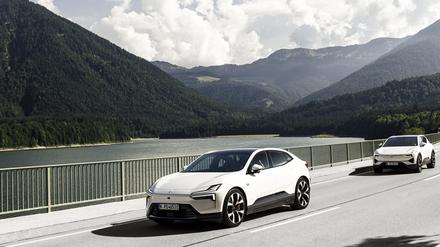 Stark und elegant: Polestar4 (vorne) und Polestar 3.