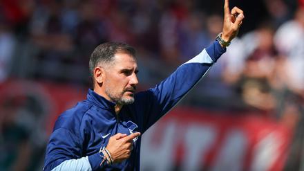 Erfolgreicher Tag an alter Wirkungsstätte: Hertha-Coach Cristian Fiél.