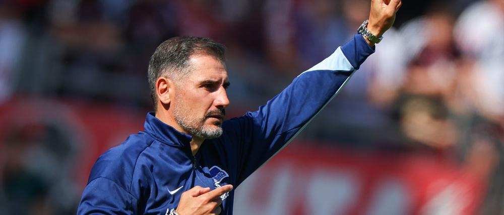 Erfolgreicher Tag an alter Wirkungsstätte: Hertha-Coach Cristian Fiél.