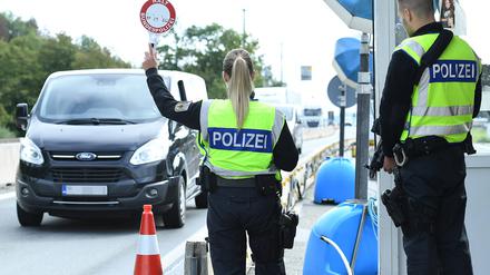 Grenzkontrollen an der deutsch-österreichischen Grenze am 17.09.2024.